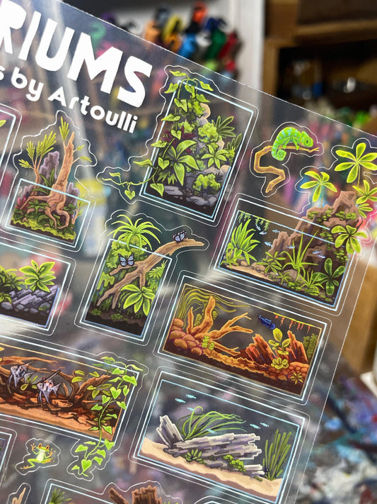 Vivarium/Aquarium/Terrarium Sticker Sheet