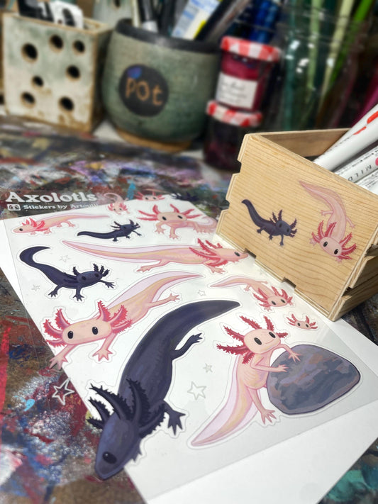 Axolotl Sticker Sheet