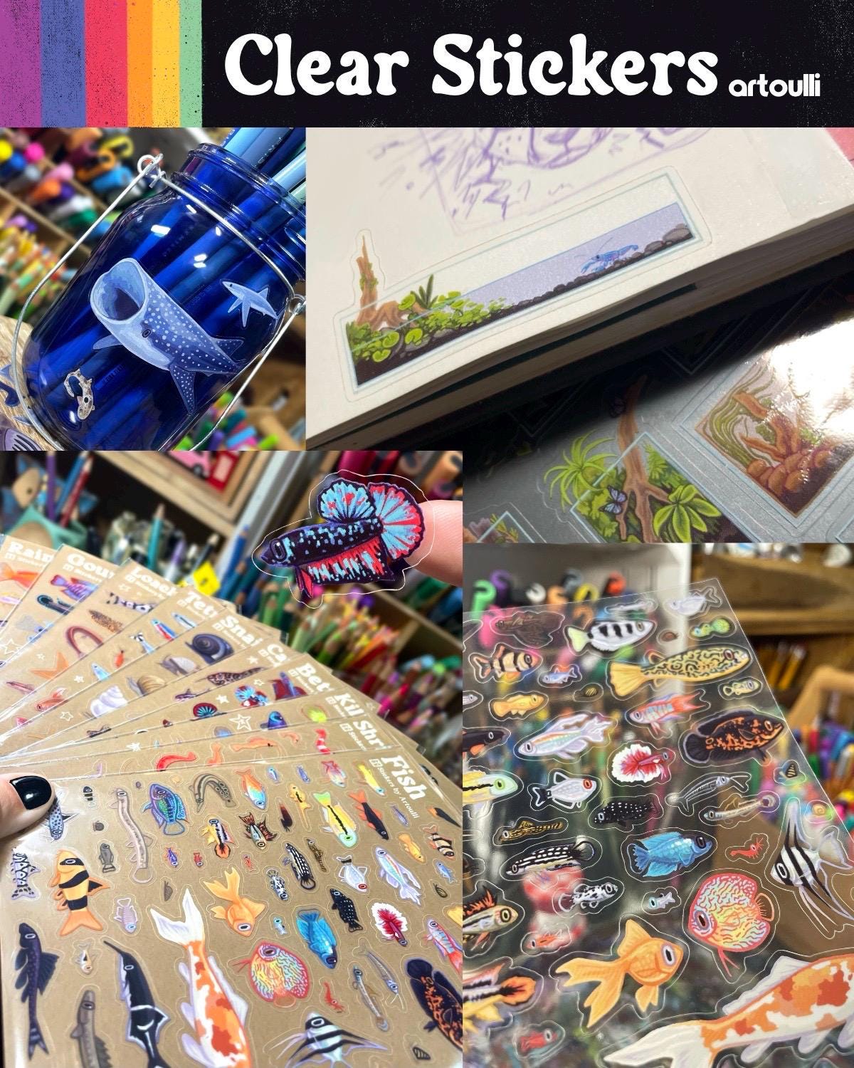 Mini Frogs Sticker Sheet