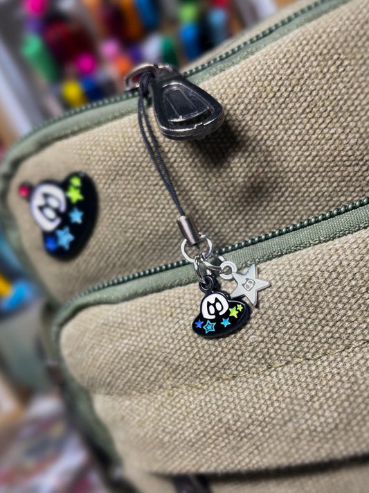 Flying Saucer Kitty Charm