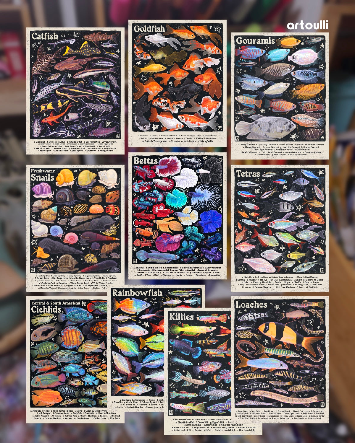 Rainbowfish Poster 8.5x11