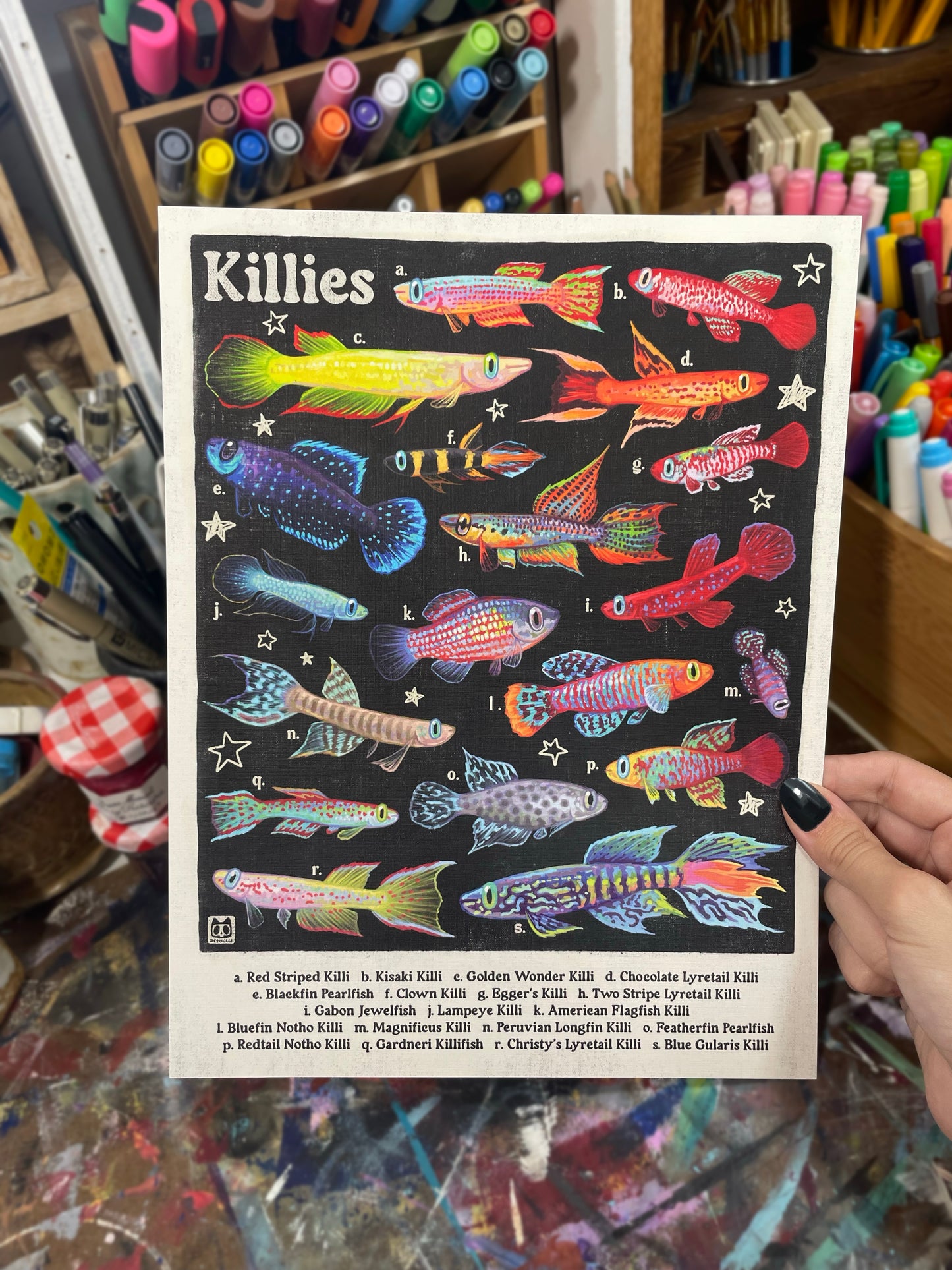 Killifish Poster 8.5x11
