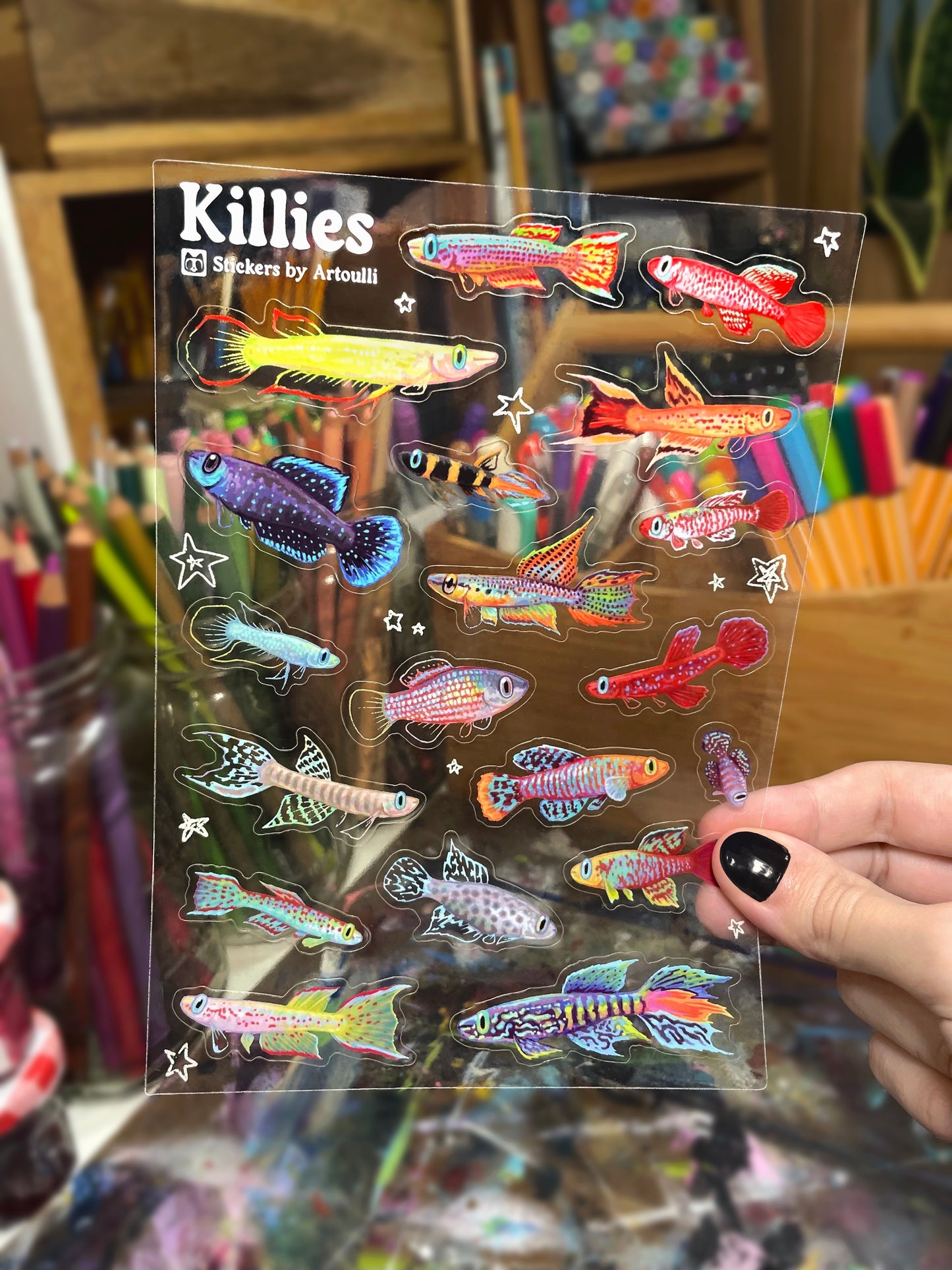 Killifish Sticker Sheet