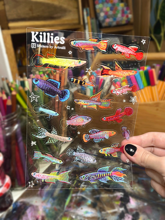 Killifish Sticker Sheet