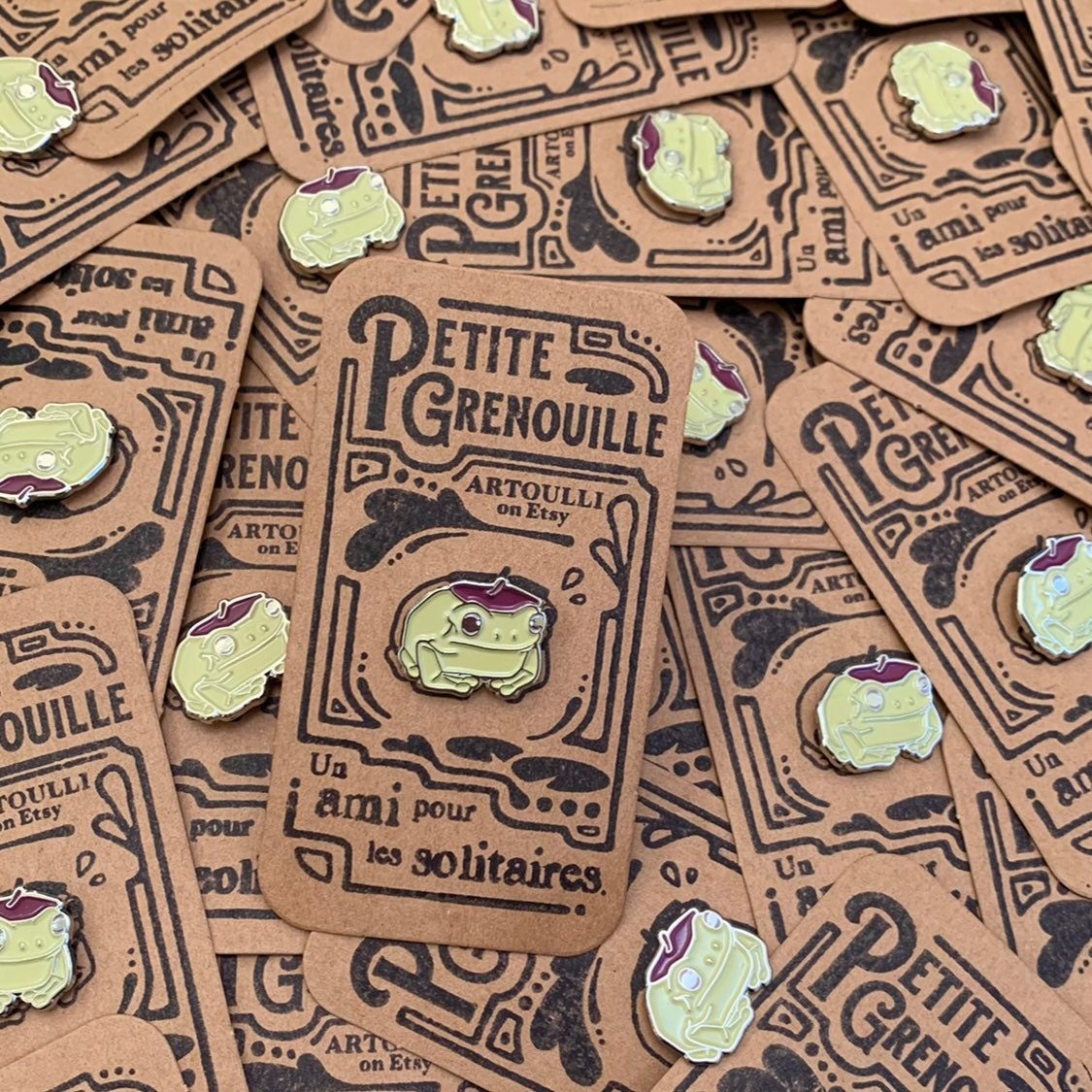 Little Beret Frog Pin