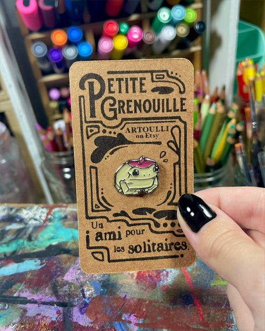 Little Beret Frog Pin