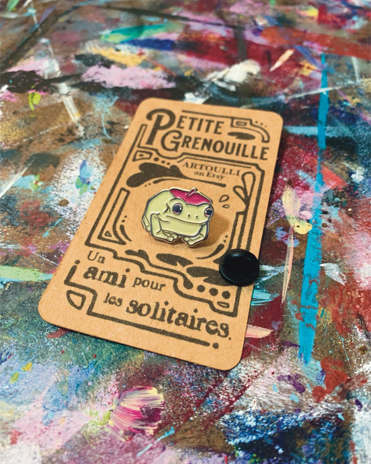 Little Beret Frog Pin