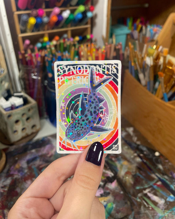 Retro Catfish Sticker