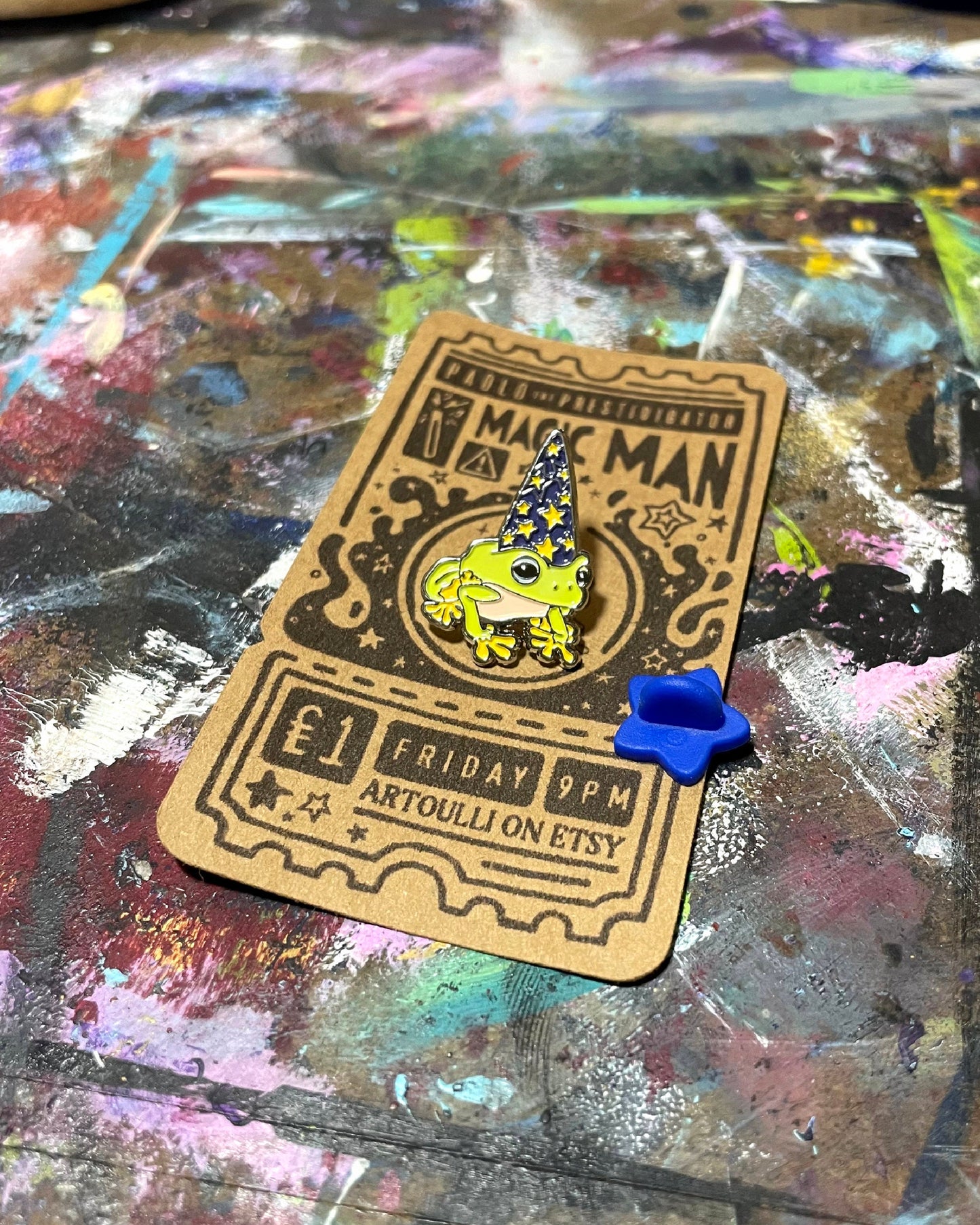 Wizard Frog Pin