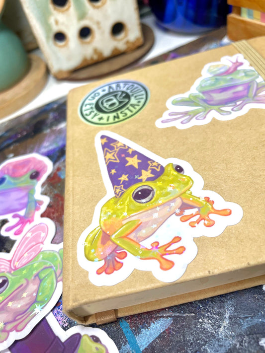 Wizard Frog Sticker