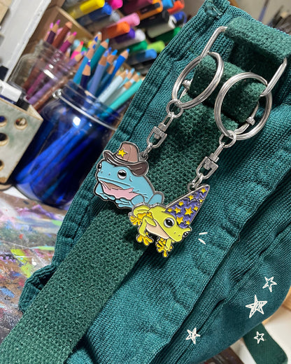 Sheriff Frog Keychain