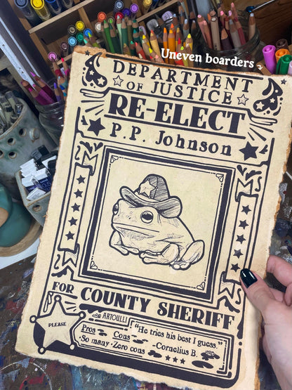 Misprinted Vintage Frog Posters A4