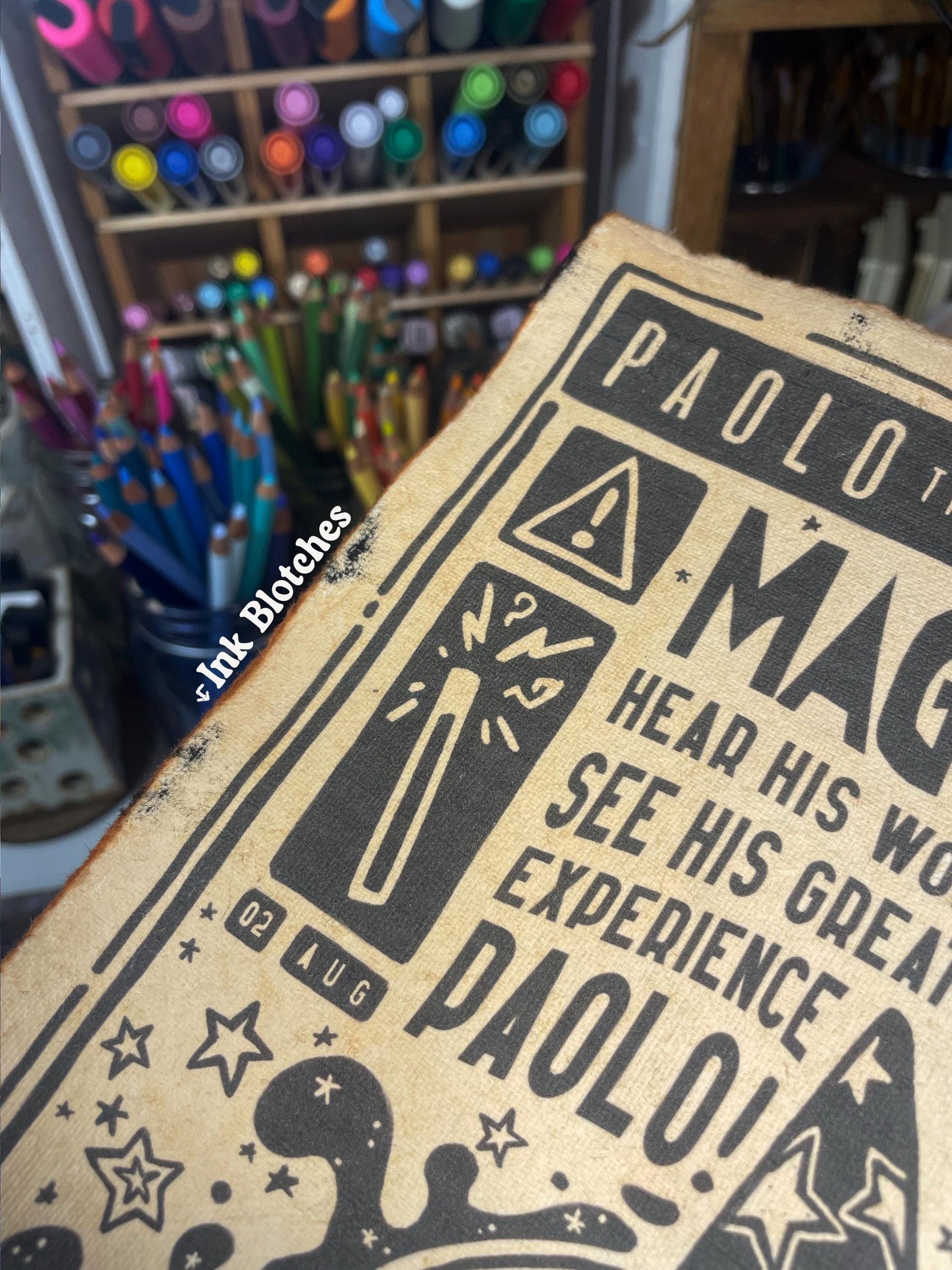 Misprinted Vintage Frog Posters A4