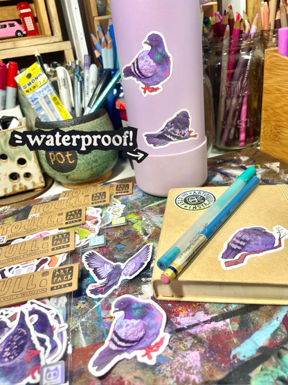 Pigeon Art Sticker Pack