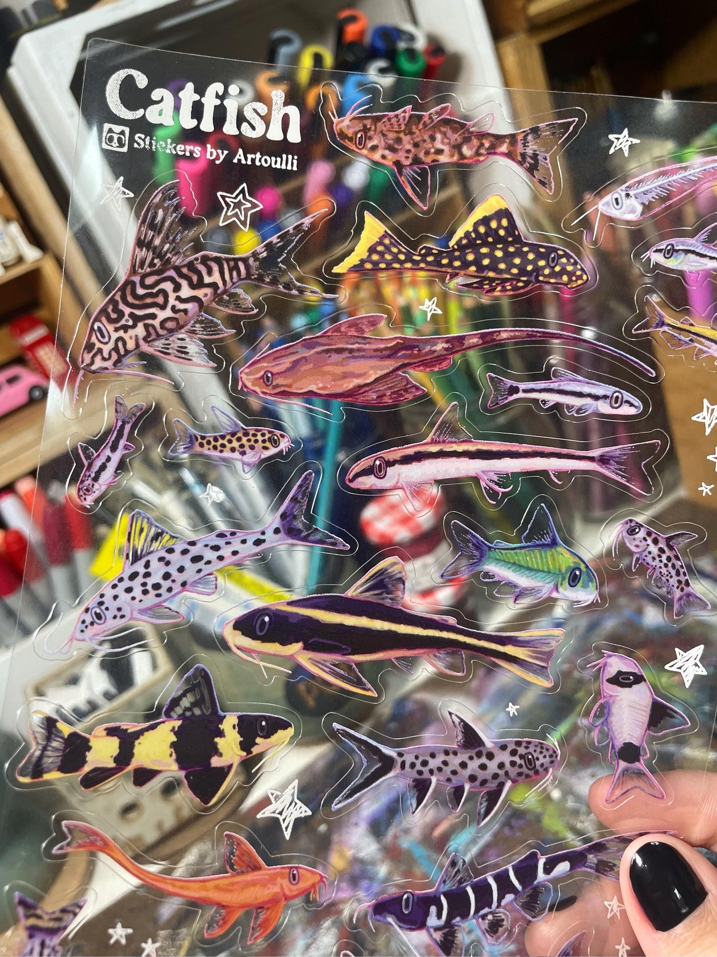 Catfish Sticker Sheet