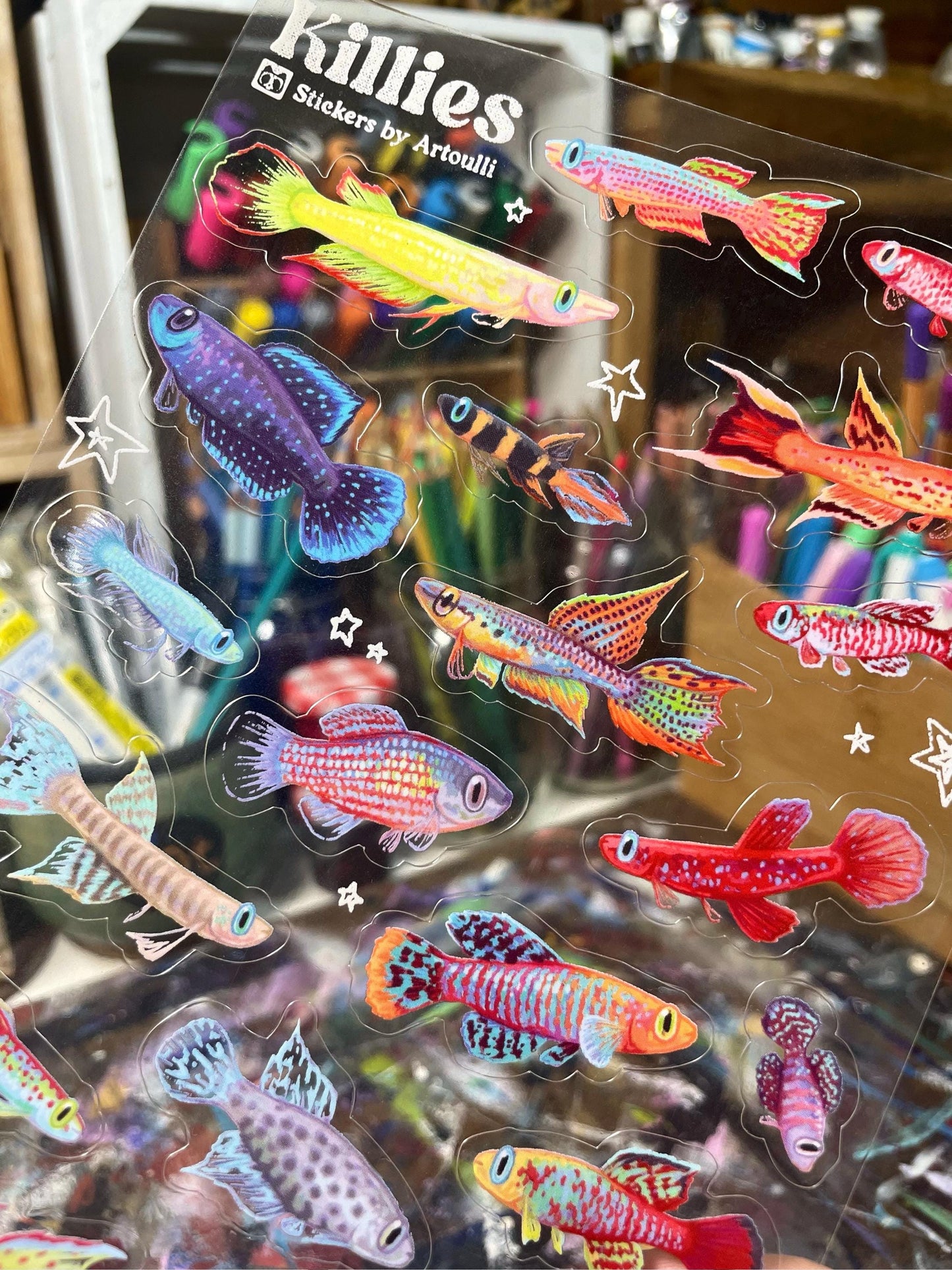 Killifish Sticker Sheet