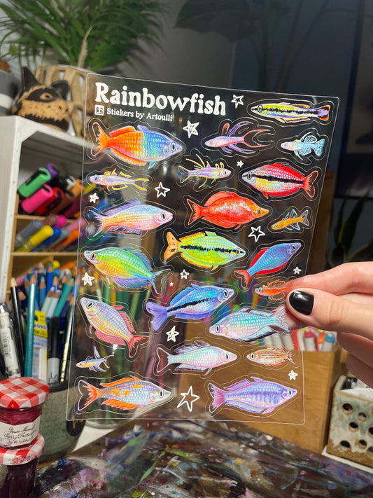 Rainbowfish Sticker Sheet