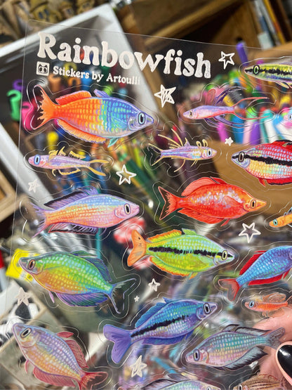 Rainbowfish Sticker Sheet