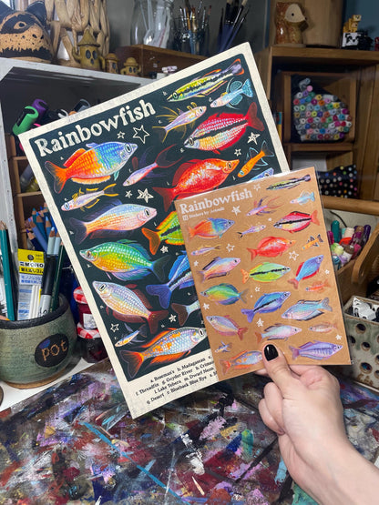 Rainbowfish Poster 8.5x11