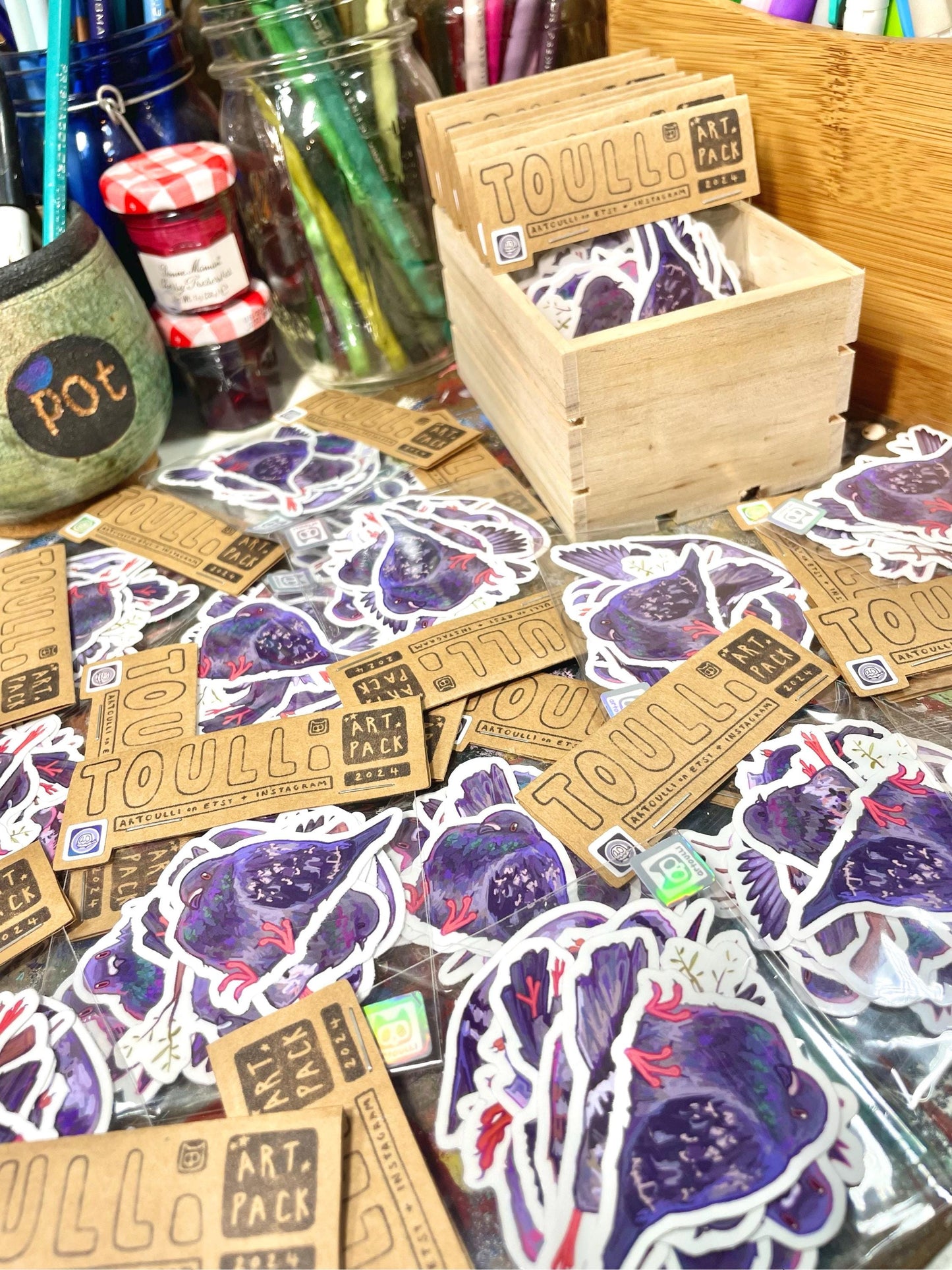 Pigeon Art Sticker Pack