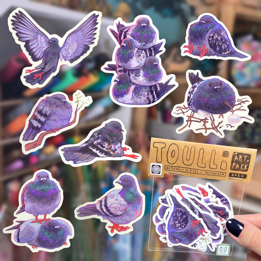 Pigeon Art Sticker Pack