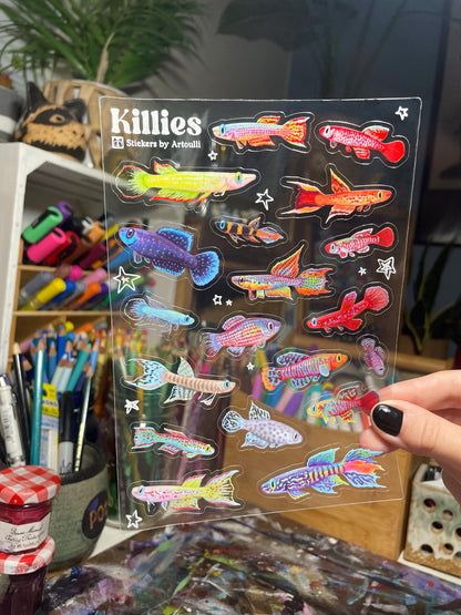 Killifish Sticker Sheet