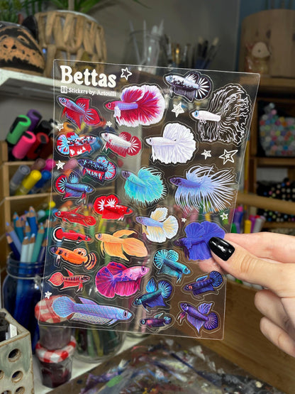 Betta Fish Sticker Sheet