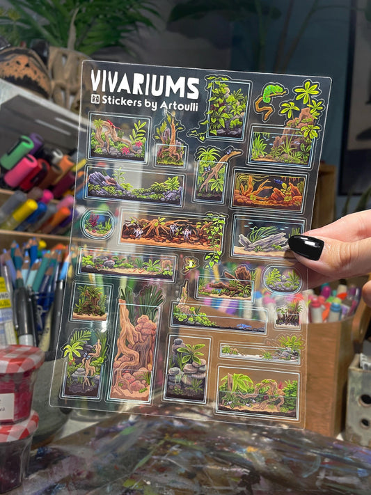 Vivarium/Aquarium/Terrarium Sticker Sheet