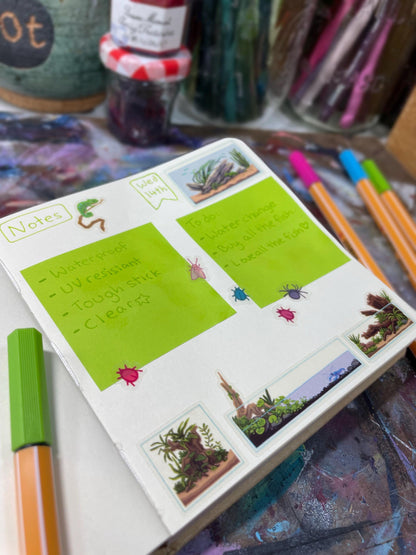 Vivarium/Aquarium/Terrarium Sticker Sheet