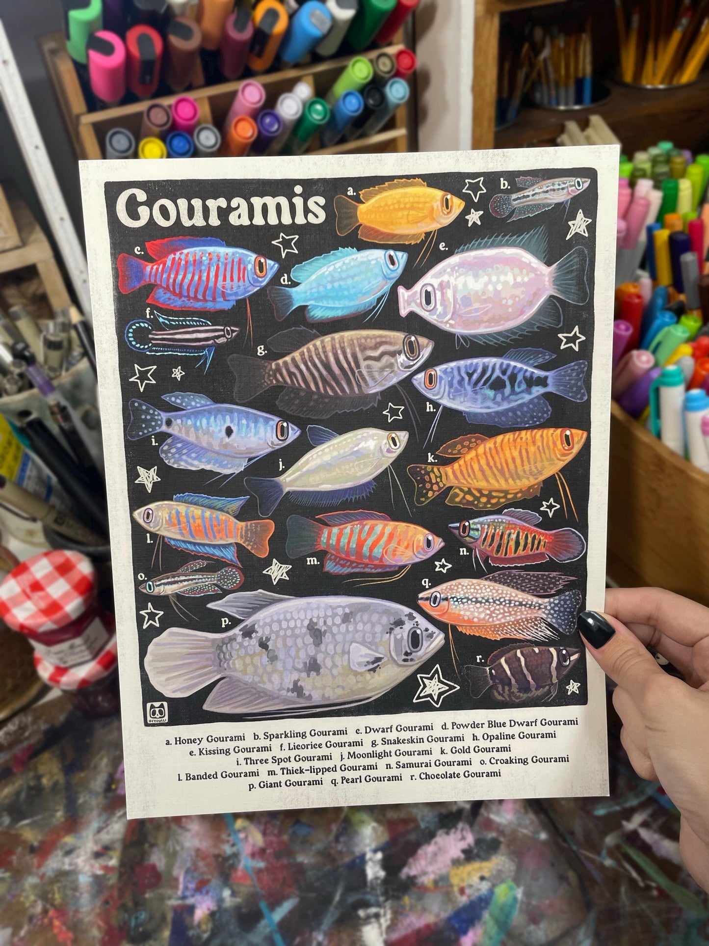 Gourami Poster 8.5x11