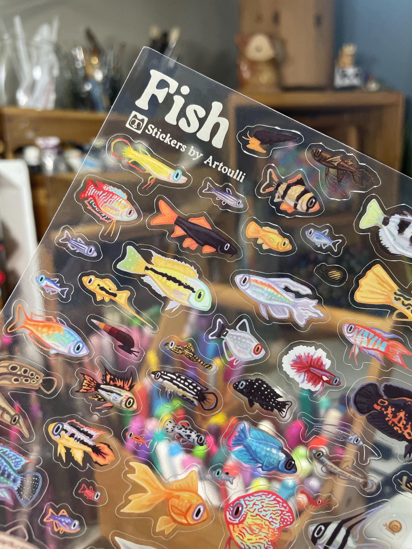 Mini Aquarium Fish Sticker Sheet