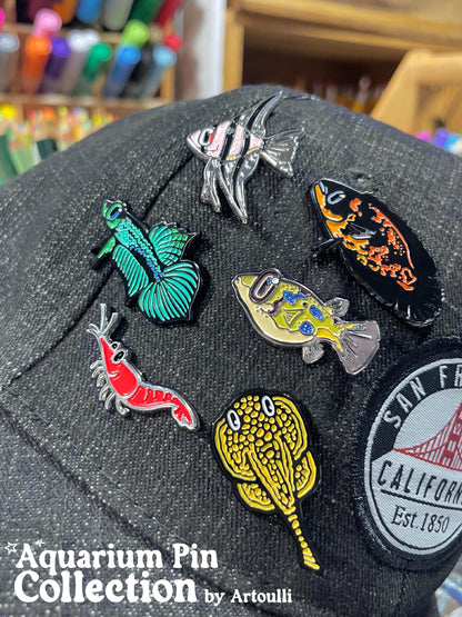 Oscar Cichlid Pin