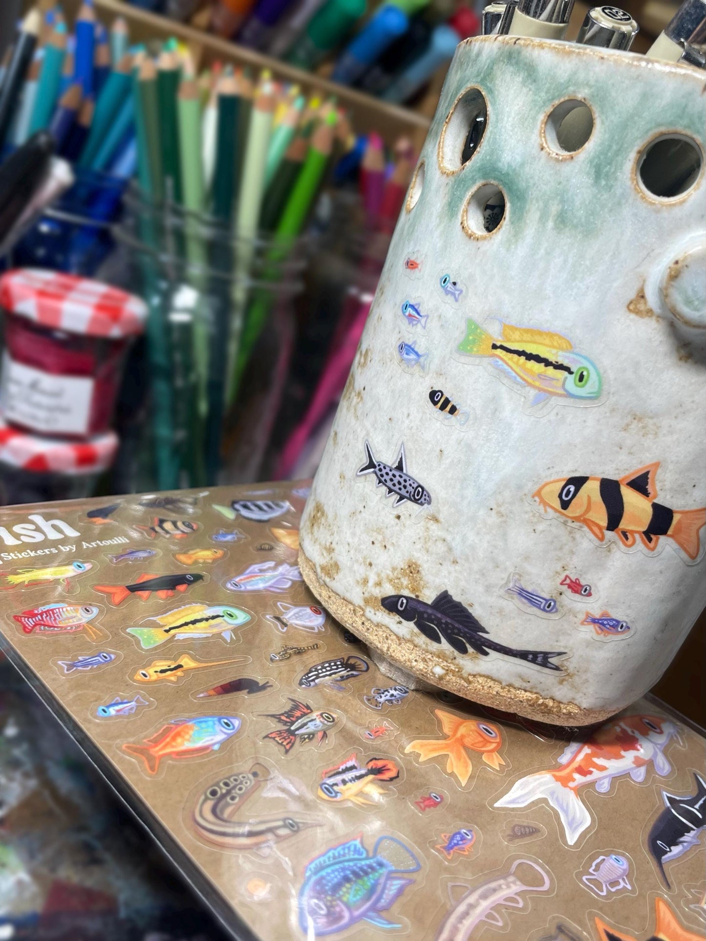 Mini Aquarium Fish Sticker Sheet