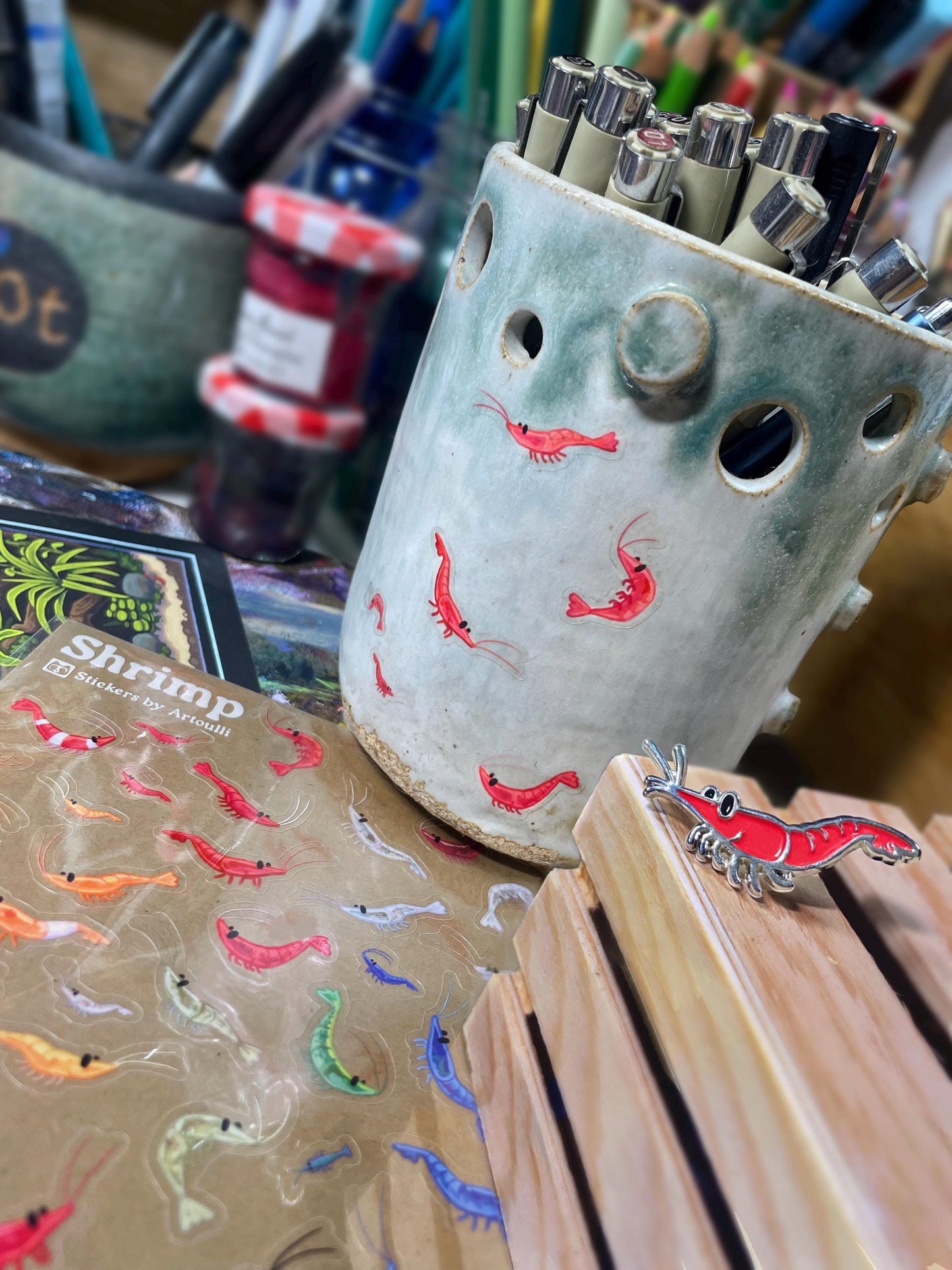 Shrimp Keychain