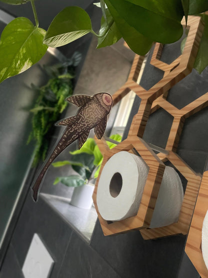 2 Clear Pleco Stickers