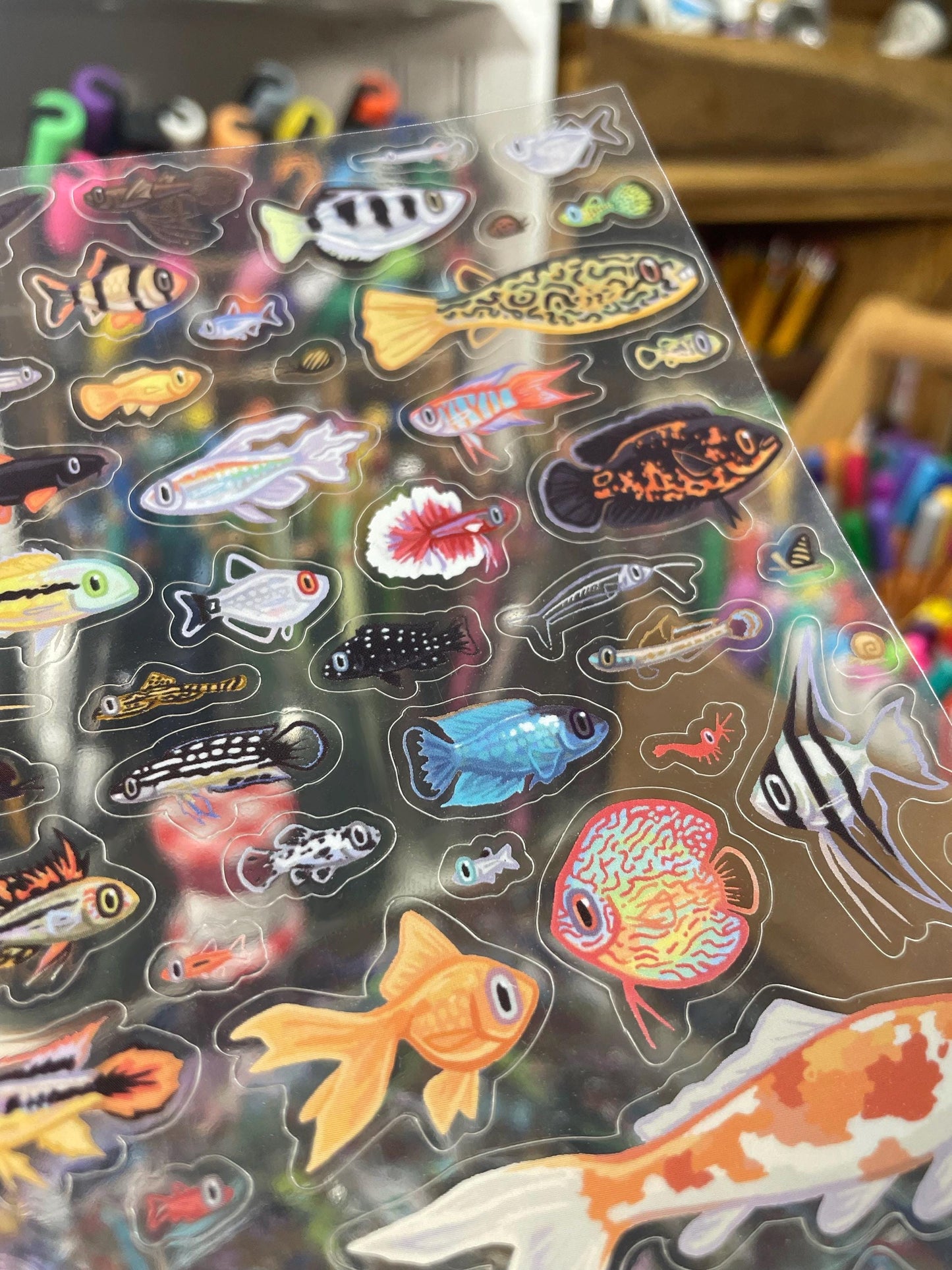 Mini Aquarium Fish Sticker Sheet