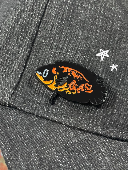 Oscar Cichlid Pin