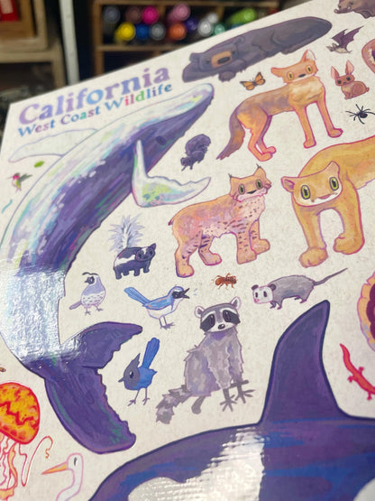 California Wildlife Poster 8.5x11