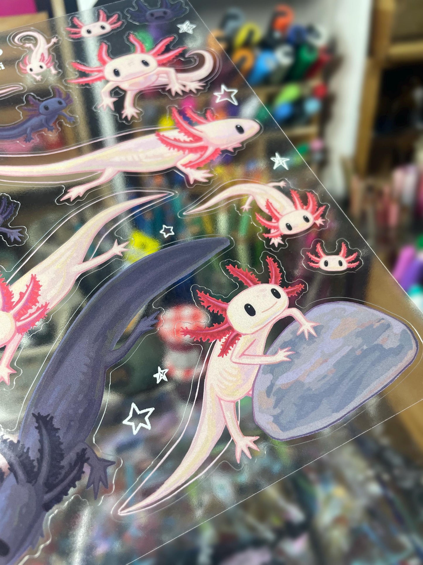 Axolotl Sticker Sheet