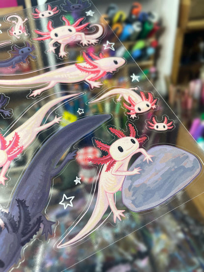 Axolotl Sticker Sheet