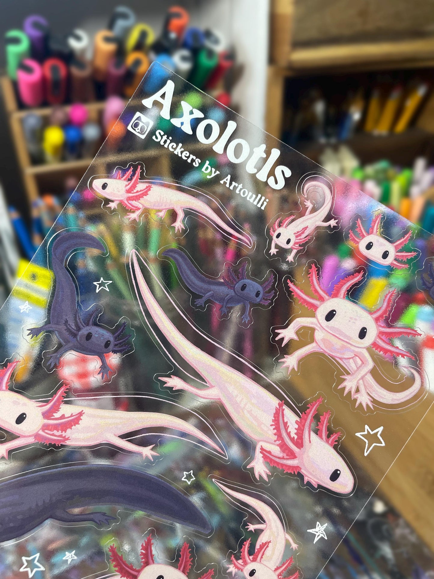 Axolotl Sticker Sheet
