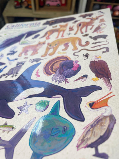 California Wildlife Poster 8.5x11