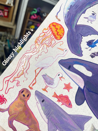 California Wildlife Poster 8.5x11