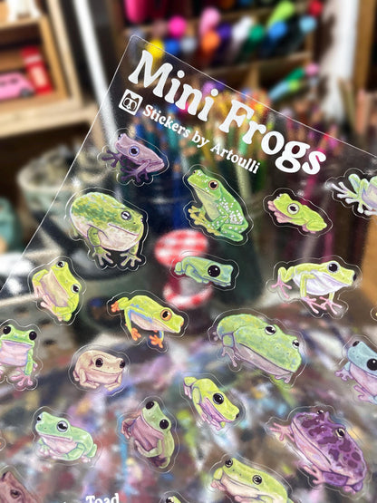 Mini Frogs Sticker Sheet