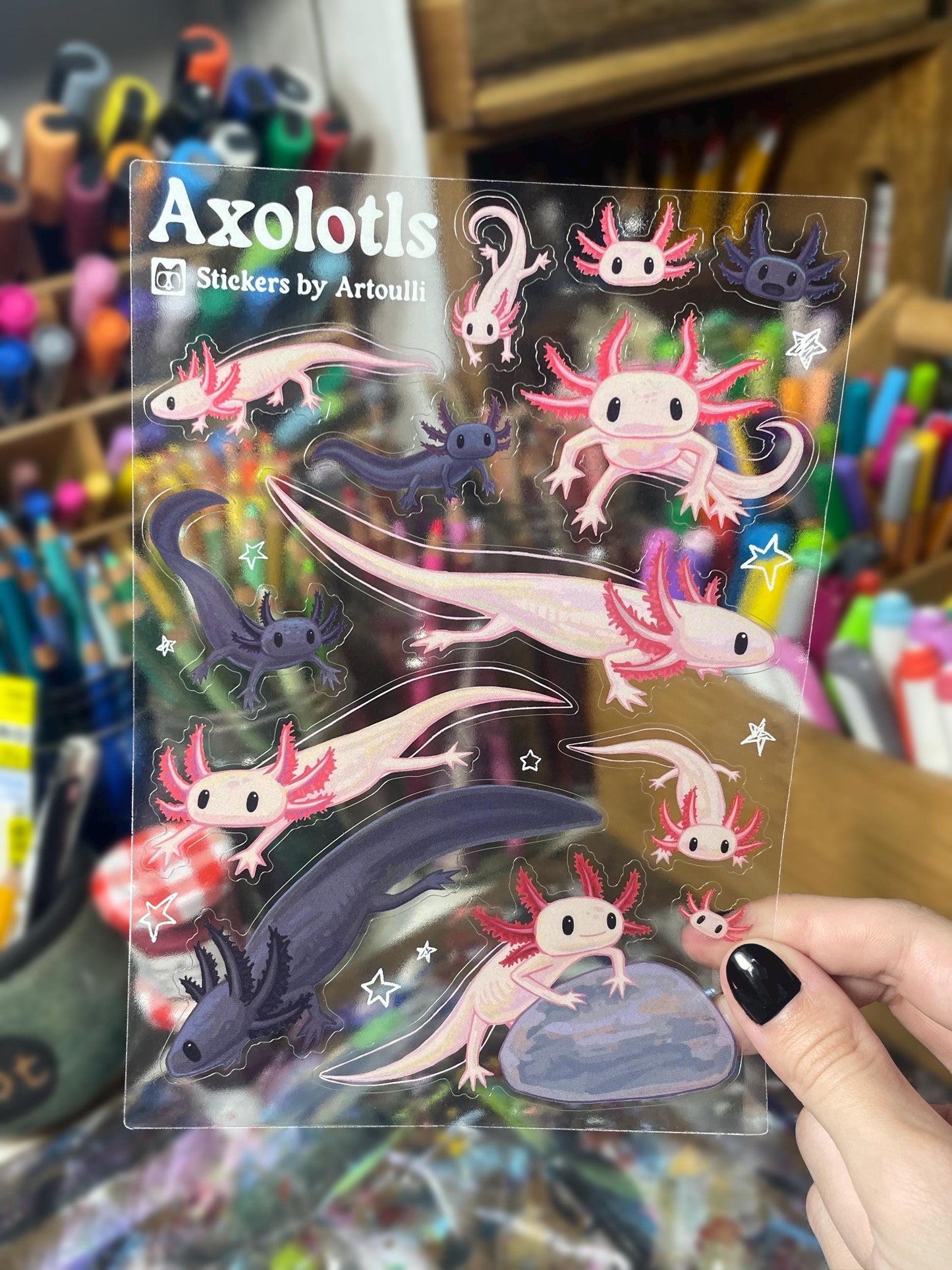 Axolotl Sticker Sheet