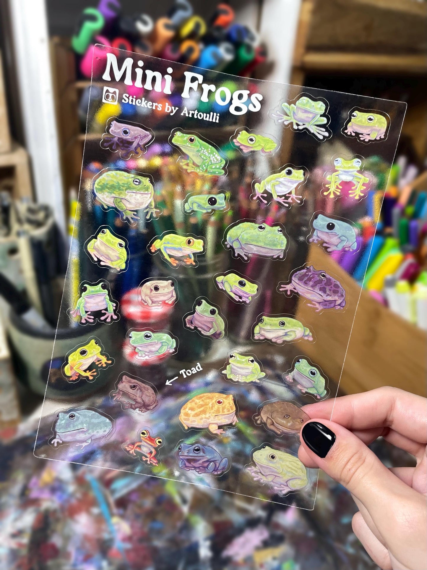 Mini Frogs Sticker Sheet