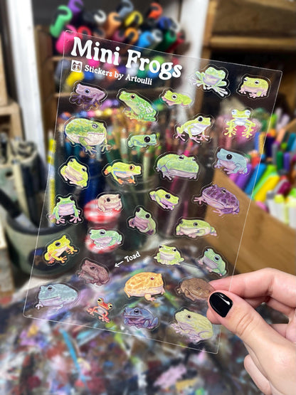 Mini Frogs Sticker Sheet