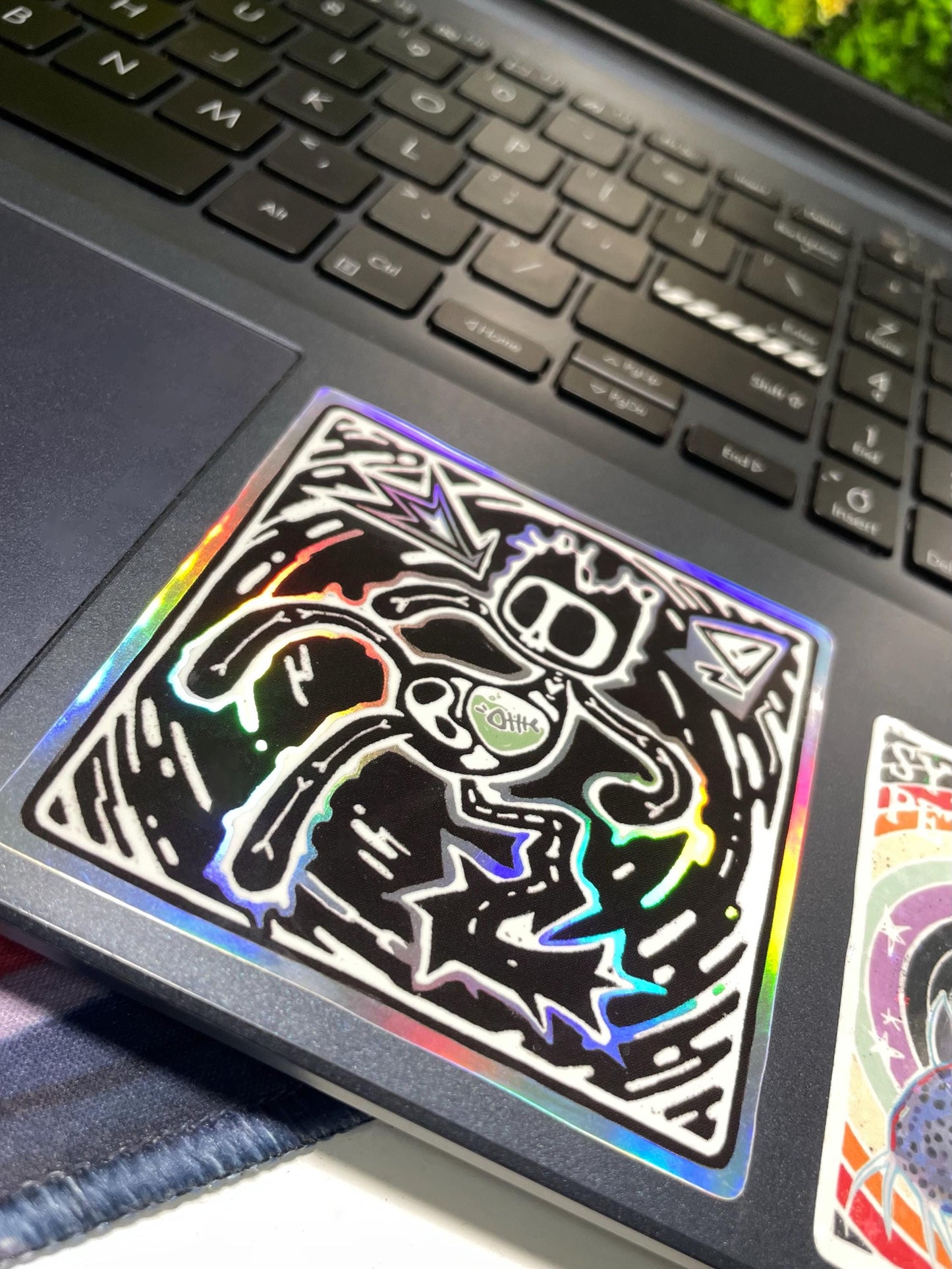 Inedible! X-ray Kitty Holo Sticker