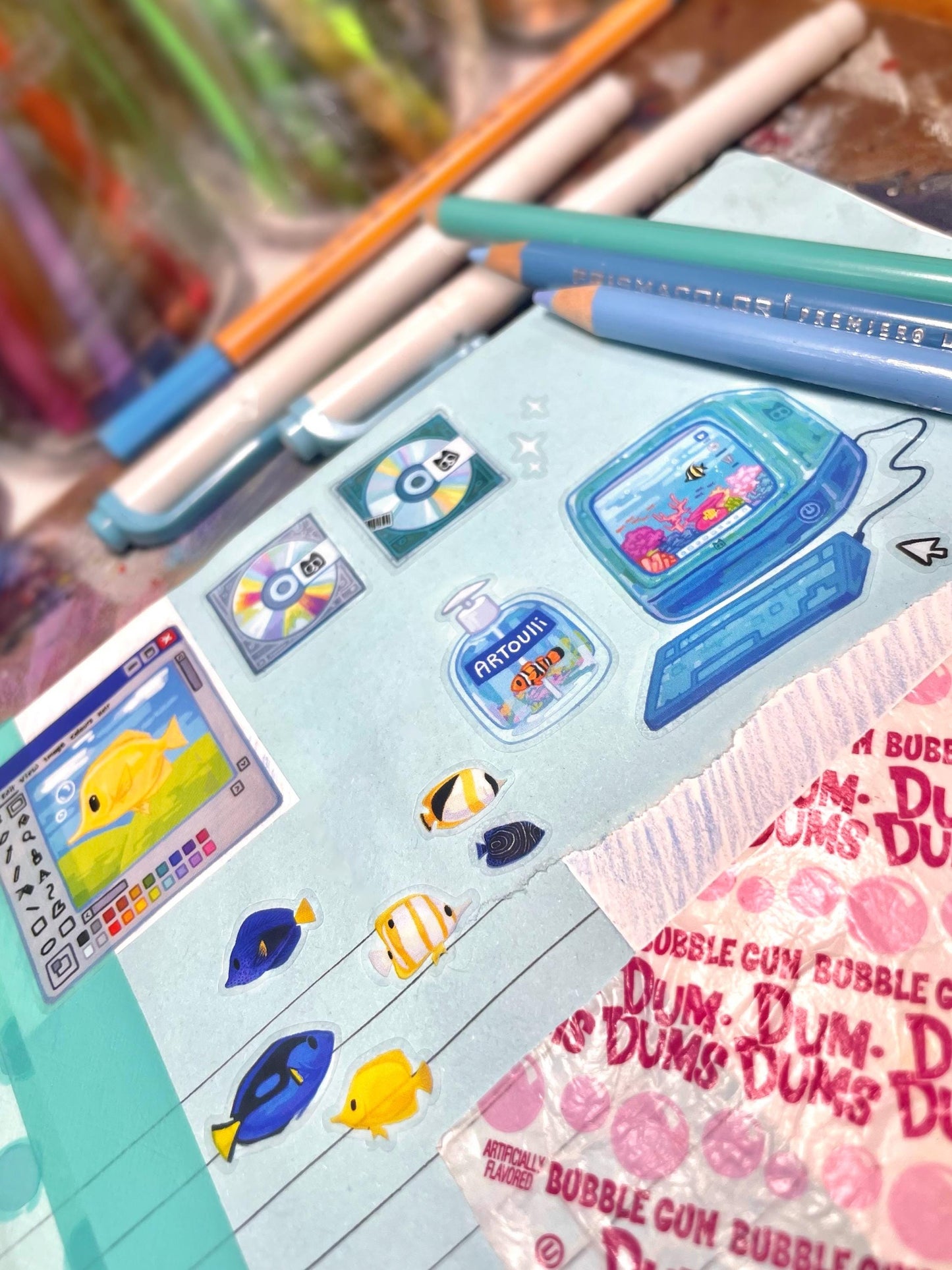 Frutiger Aero Sticker Sheet