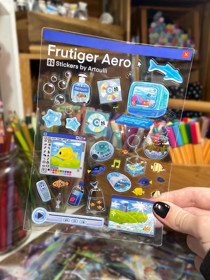 Frutiger Aero Sticker Sheet